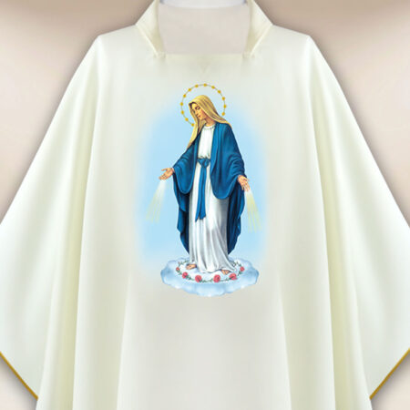 Casula com imagem Mãe de Deus Imaculada