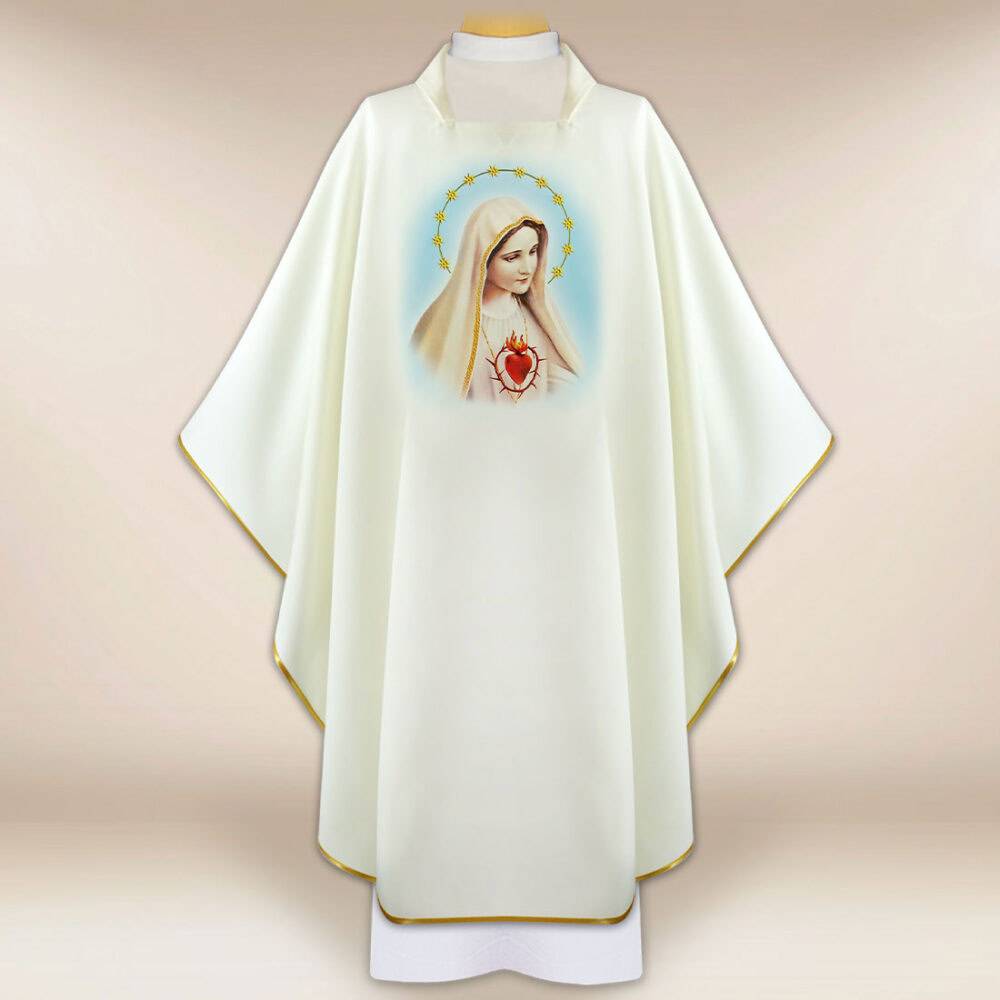 Casula com imagem Matka Boża Fatimska