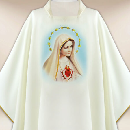 Casula com imagem Matka Boża Fatimska