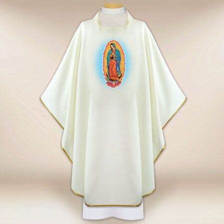 Casula com imagem Mãe de Deus de Guadalupe