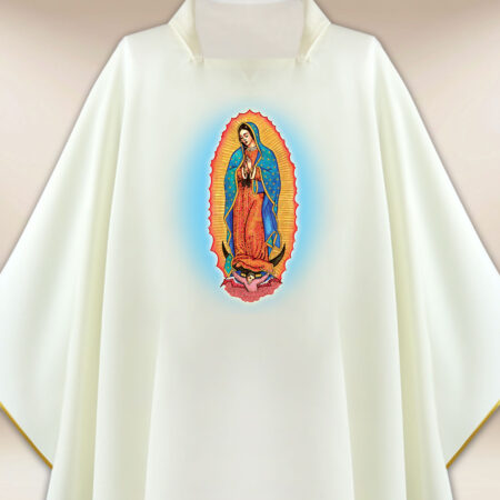 Casula com imagem Mãe de Deus de Guadalupe