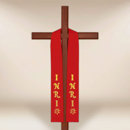 Estola bordada para a Cruz INRI