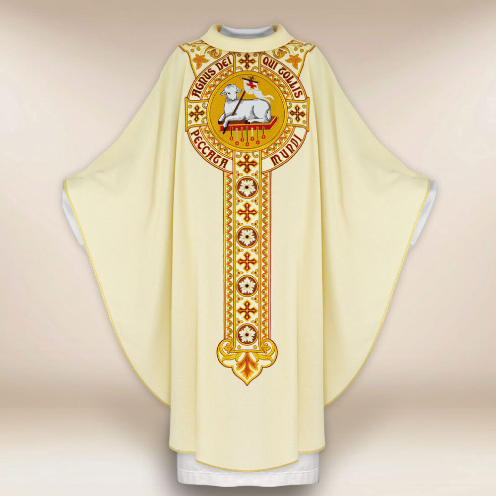 Casula bordada Cordeiro de Deus