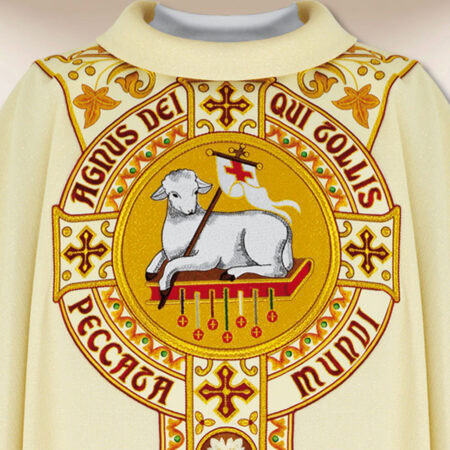 Casula bordada Cordeiro de Deus