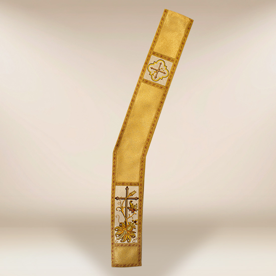 Estola diaconal bordada "Classico Gold”
