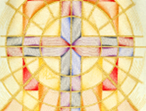 Estola bordada Jesus Misericordioso e Santa Faustina com acabamento elegante