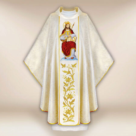 Casula bordada Cristo Rei
