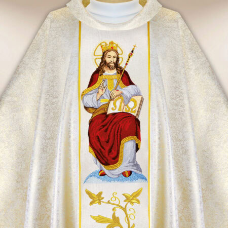 Casula bordada Cristo Rei