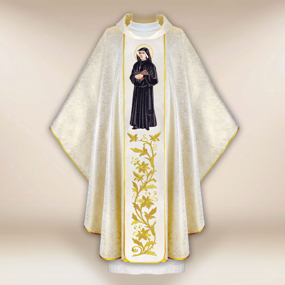 Casula bordada São Faustina