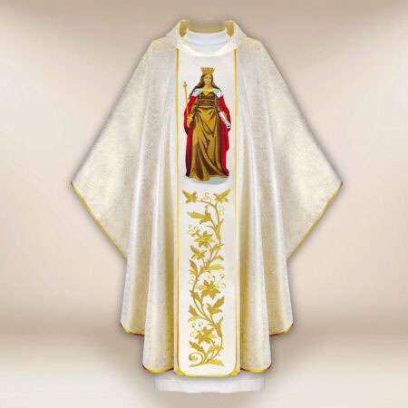 Casula bordada Santa Jadwiga Rainha