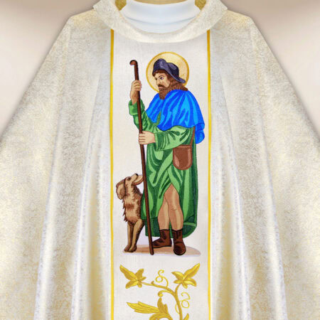 Casula bordada São Roch