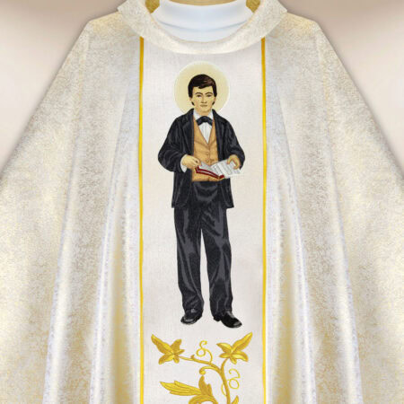 Casula bordada São Domingos Sávio