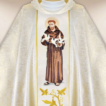 Casula bordada São Francisco