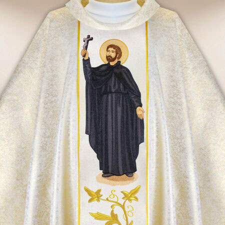 Casula bordada São Francisco Xavier