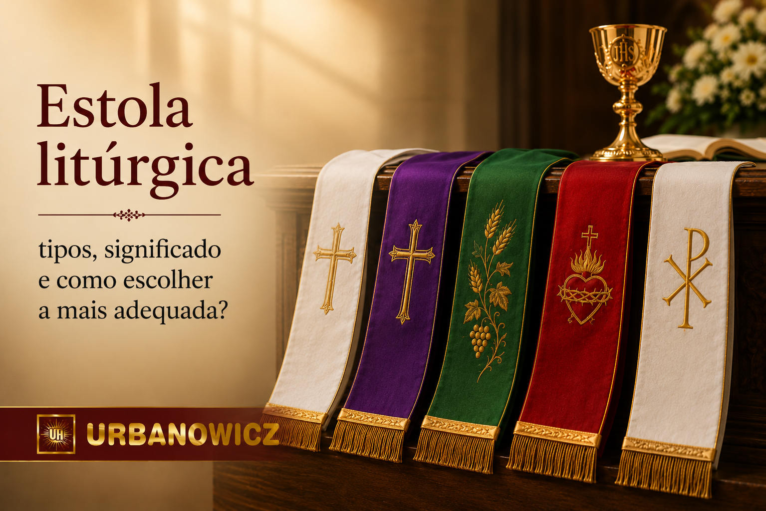 Estola litúrgica — tipos, significado e como escolher a mais adequada?