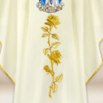 Casula bordada Mãe de Deus do Rosário