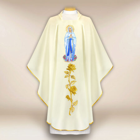 Casula bordada Madonna Di Lourdes