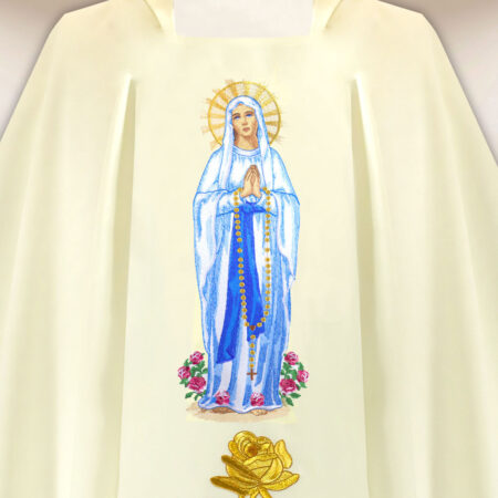 Casula bordada Madonna Di Lourdes
