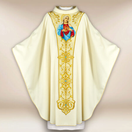 Casula bordada Coração de Maria
