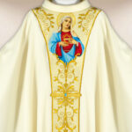 Casula bordada Coração de Maria