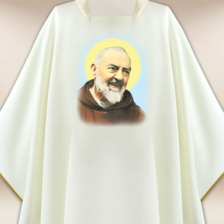 Casula com imagem de São Padre Pio