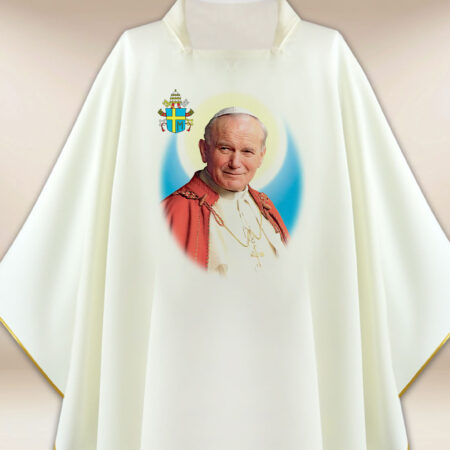 Casula com imagem de São João Paulo II