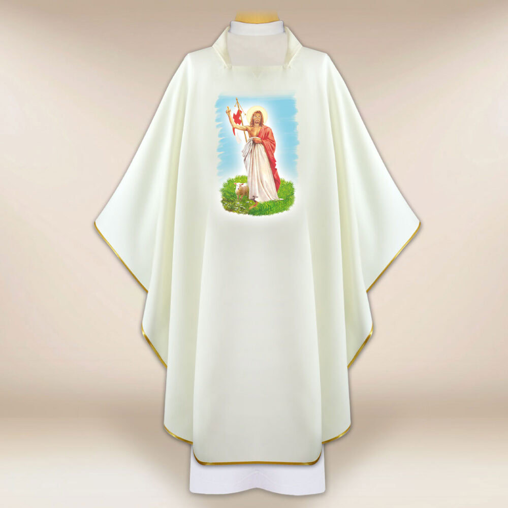 Casula com imagem Jesus Ressuscitado