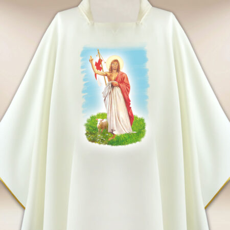 Casula com imagem Jesus Ressuscitado