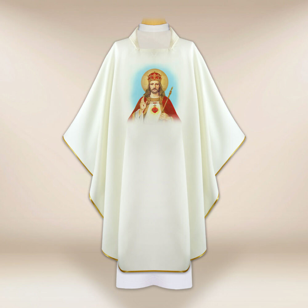 Casula com imagem Cristo Rei