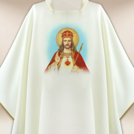 Casula com imagem Cristo Rei