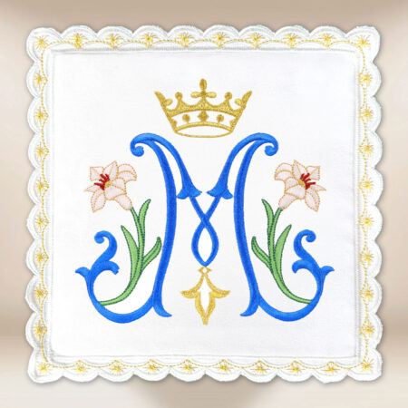 Pala mariana bordada