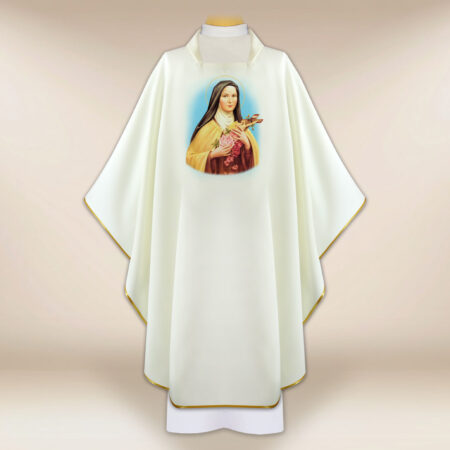 Casula com imagem da Santa Teresa