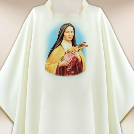 Casula com imagem da Santa Teresa