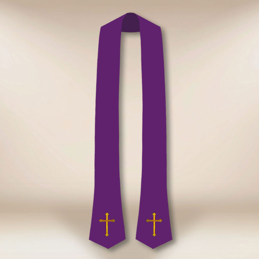 Estola para confissão com crucifixo