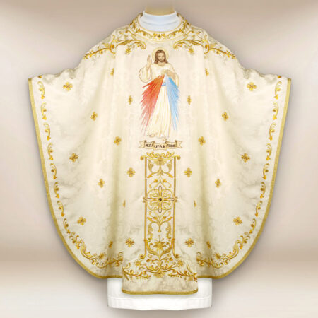 Casula bordada litúrgica Jesus Misericordioso