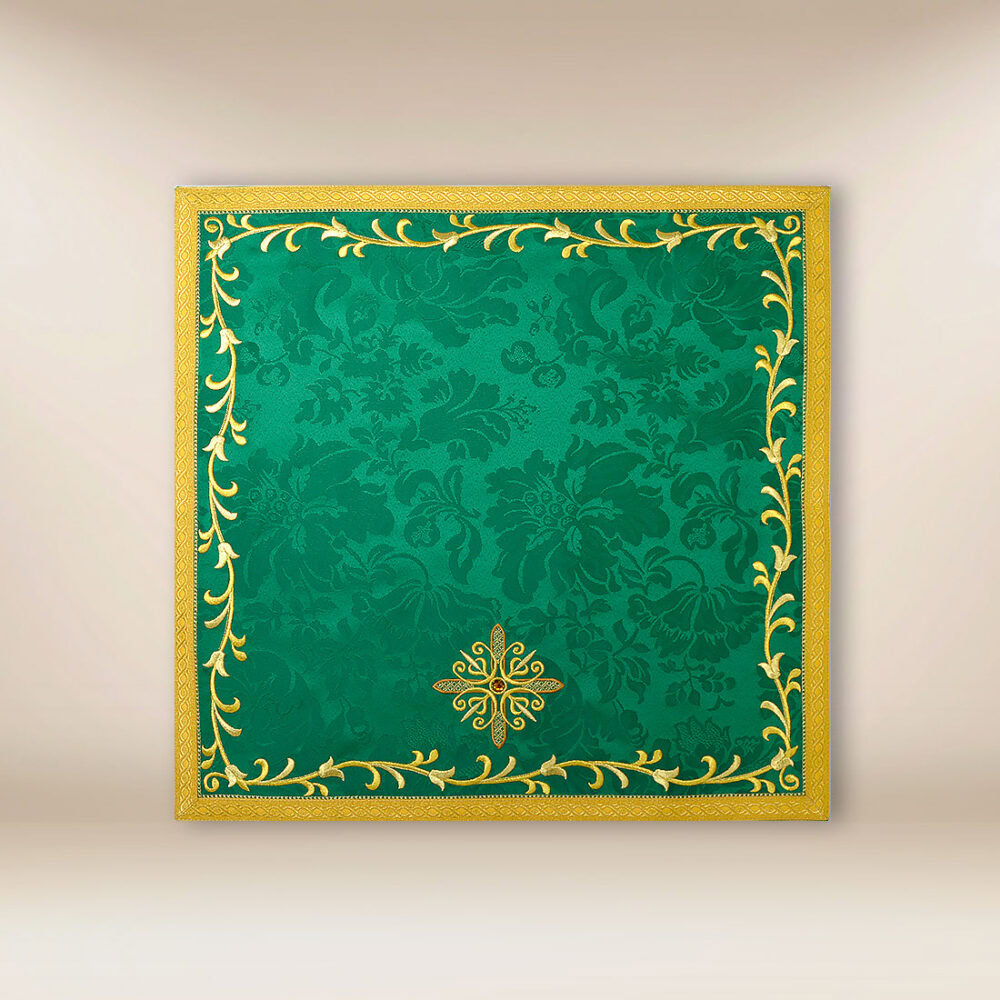 Véu litúrgico para cálice verde