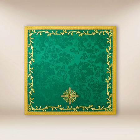 Véu litúrgico para cálice verde
