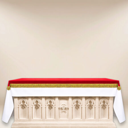 Cobertura de altar de elana vermelha