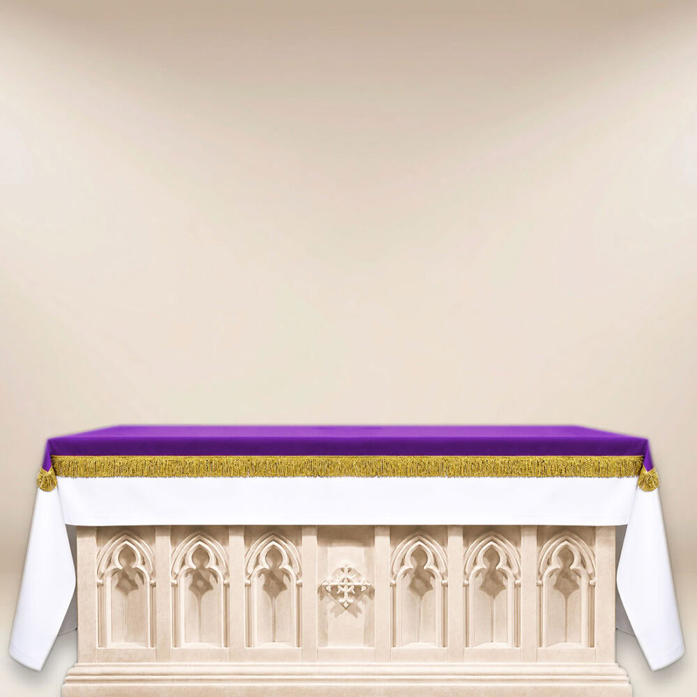 Cobertura de altar de elana roxa