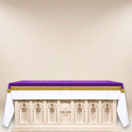 Cobertura de altar de elana roxa