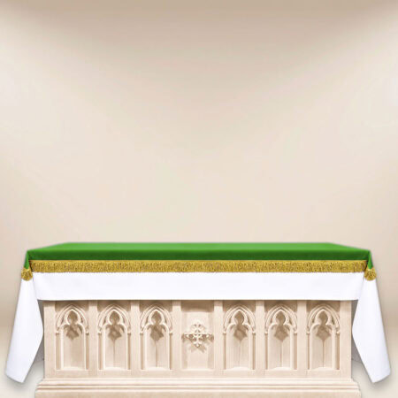 Cobertura de altar verde