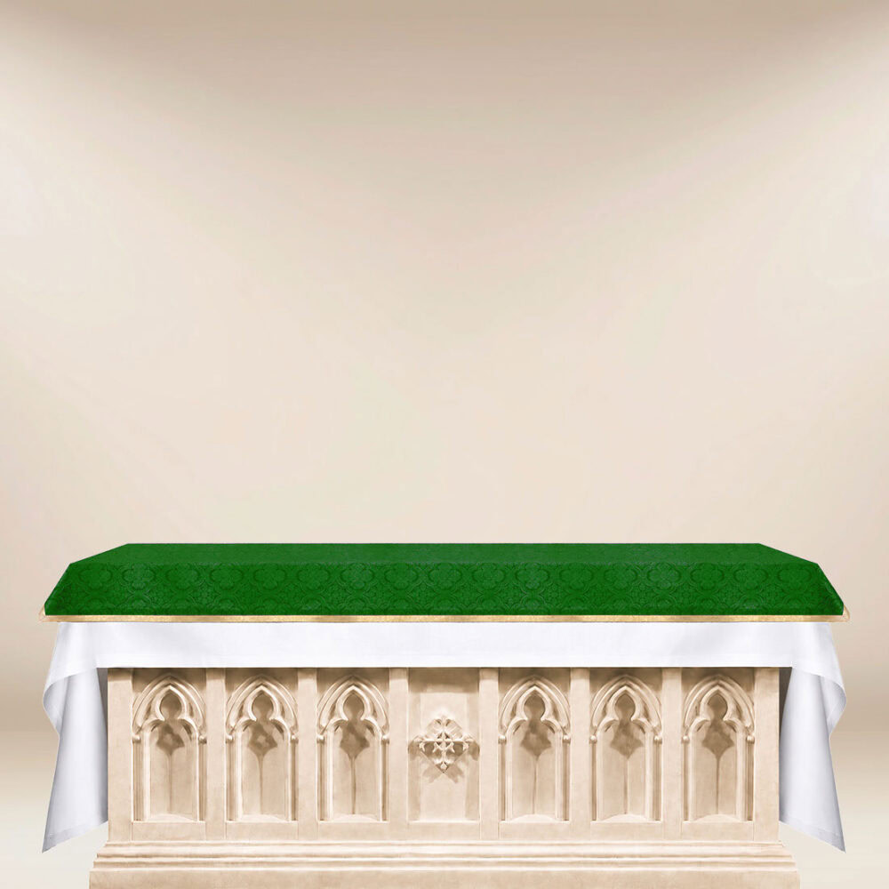 Cobertura de altar em jacquard