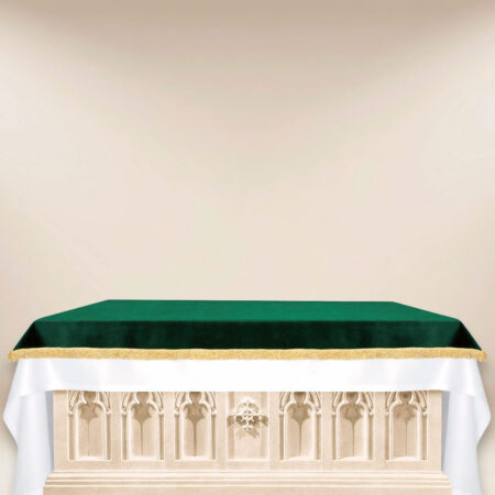 Cobertura de altar de pelúcia
