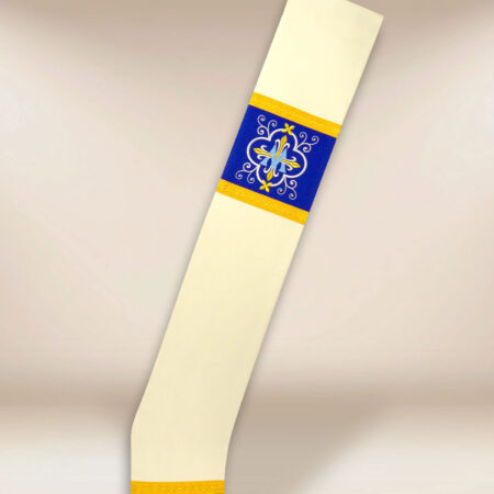 Estola bordada diaconal mariana