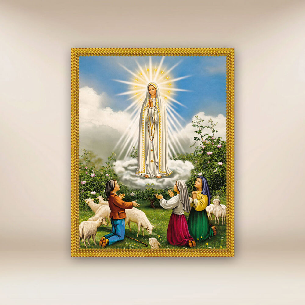 Imagem em Tecido Nossa Senhora Fátima Imagem em Tecido Nossa Senhora Fátima