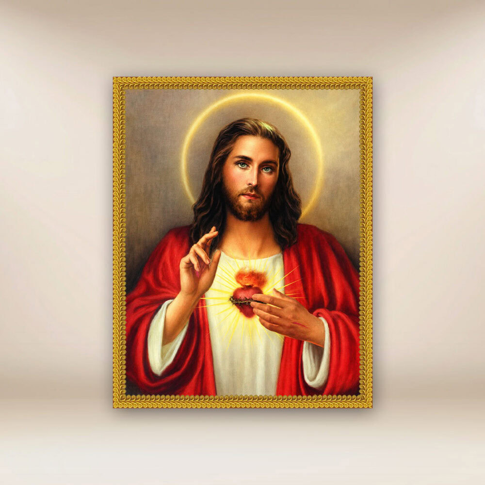 Imagem em Tecido Coração de Jesus