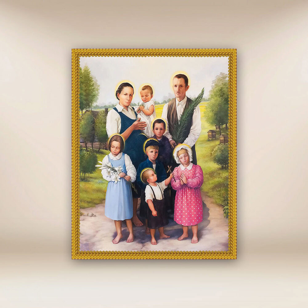 Imagem em tecido Família Ulmów