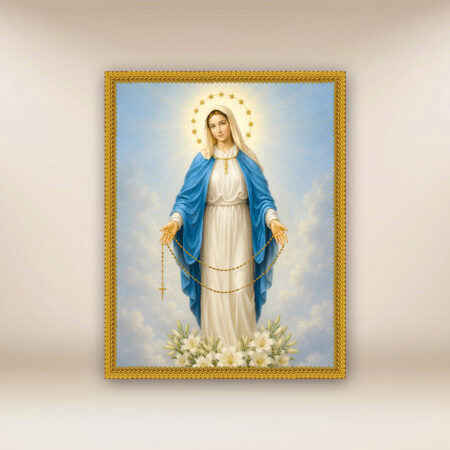 Imagem em Tecido Mãe de Deus do Rosário