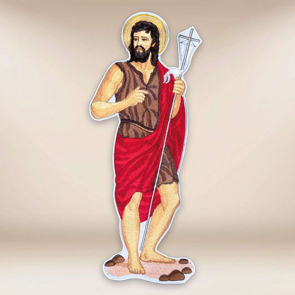 aplicação bordada São João Batista