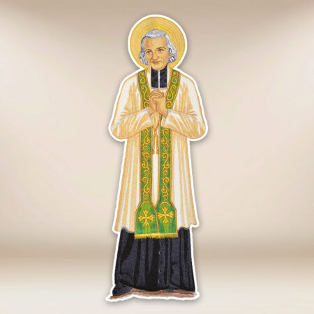 Aplicação bordada "São João Maria Vianney"